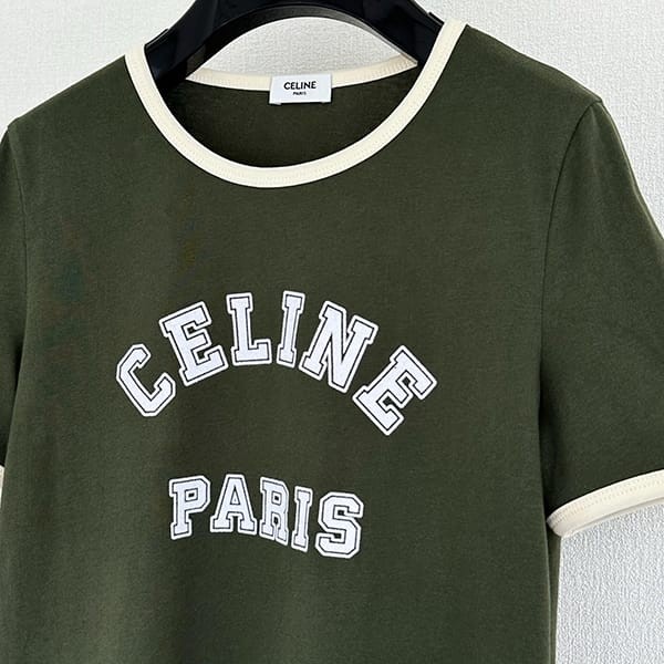 セリーヌ tシャツ 激安 PARIS 70S クラシックフィット Tシャツ コピー Cec51959